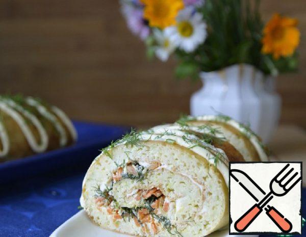 Zucchini Roll with Spicy Filling Recipe