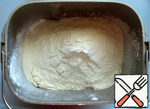 Sifted flour.