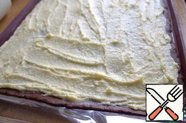 Spread evenly with a spatula.