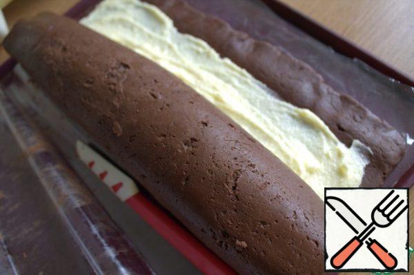 I use a spatula to help separate it from the film.