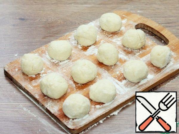 Roll a ball from each part.