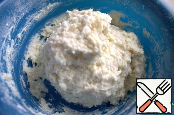 Make dough. Do not clog the dough with flour and the dumplings will be tender.