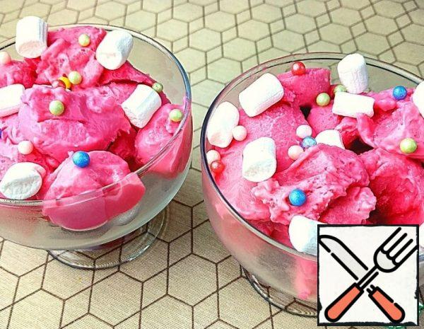 Pink Marshmallow Ice Cream Recipe