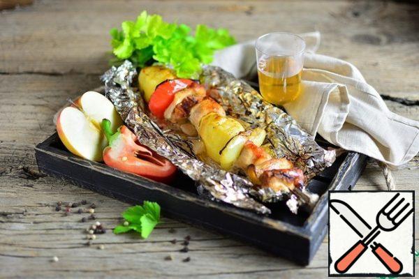 You can serve it without dishes, in a plate made of foil.