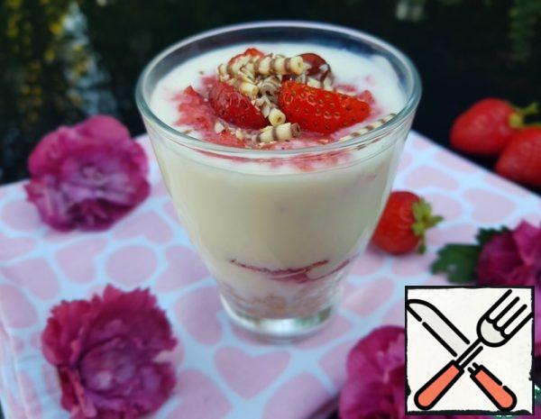 Dessert with Strawberries in a Glass Recipe