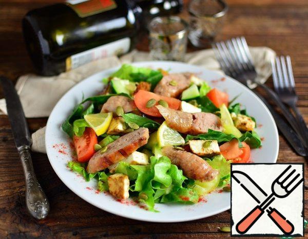 Grilled Cheese and Sausage Salad Recipe
