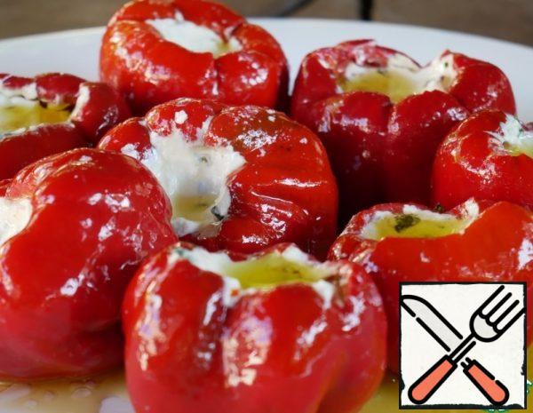 Snack "Pepper with Cheese in Marinade" Recipe