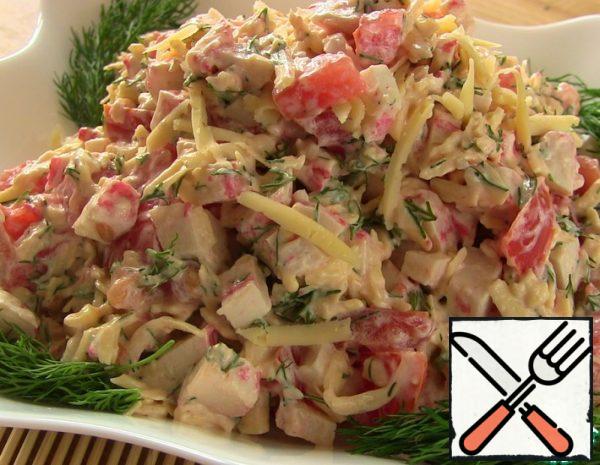 Salad with Crab Sticks Recipe