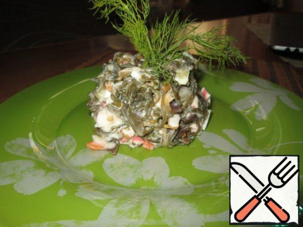 You can fill it not with mayonnaise, but with vegetable oil, which is also delicious.