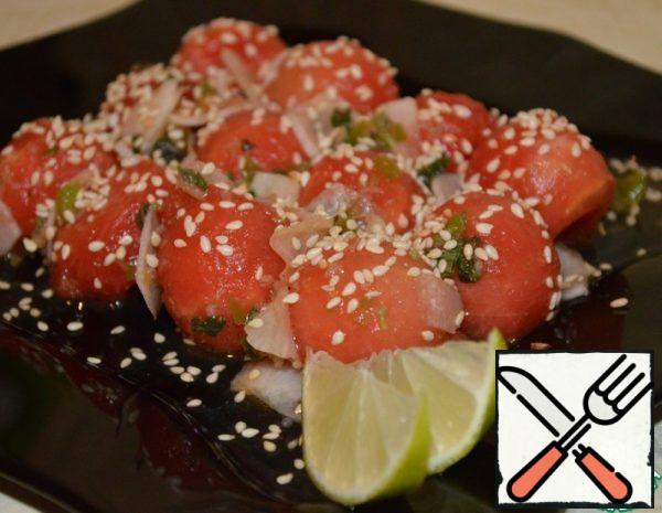 Watermelon Salad Asian Style Recipe