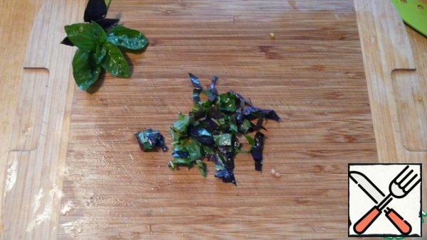 Add the chopped Basil.