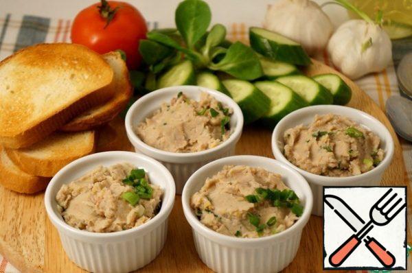 Serve with toast, fresh vegetables.  Well, very tasty!