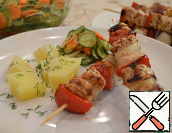 Chicken Skewer in a Pan Recipe