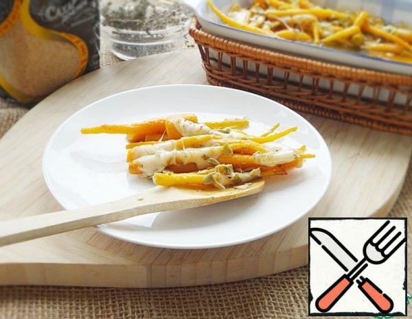 Young Carrots with Mozzarella and Seeds Recipe