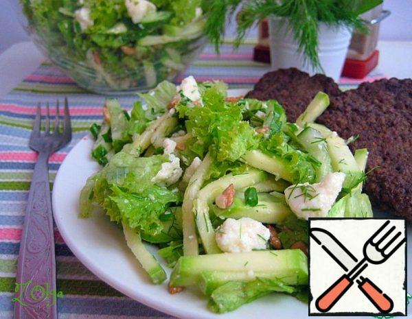 Zucchini Salad with Adyghe Cheese Recipe