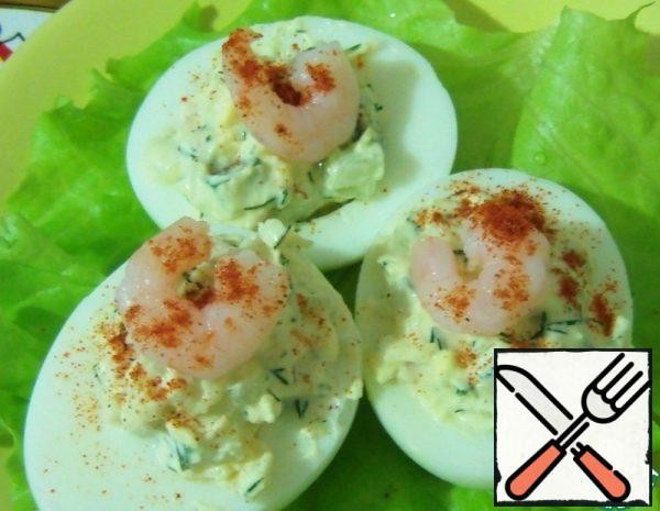 Eggs stuffed with Shrimp Recipe