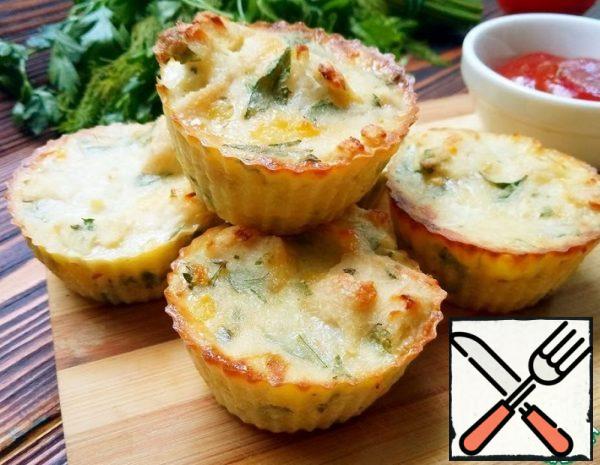 Chicken, Cheese and Green Muffins Recipe