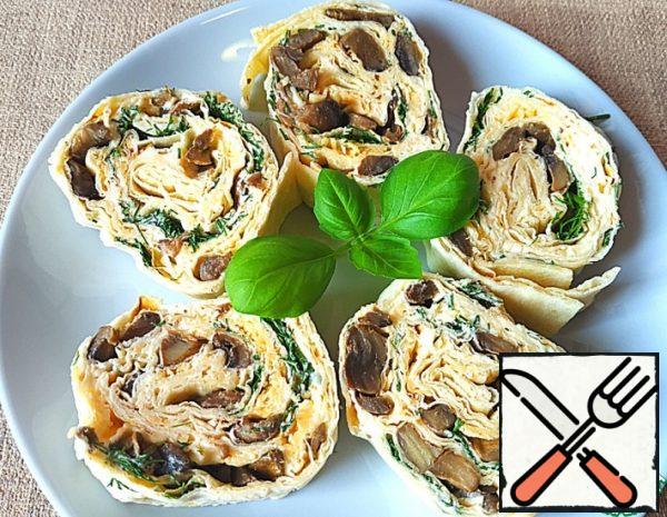 Mushroom Appetizer in Pita Bread Recipe