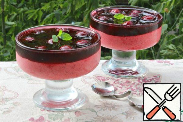 Did on 2 glasses-remained cherries and jelly, need to was on 3 PCs.