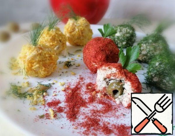 Cheese Balls "Apples" Recipe