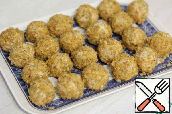 Put them on a dish and put them in the refrigerator for a couple of hours or longer.
