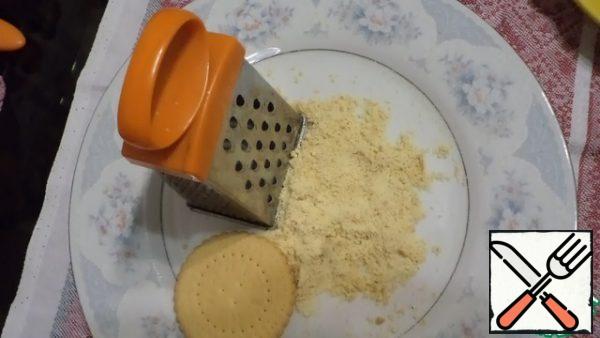Chop the cookies.