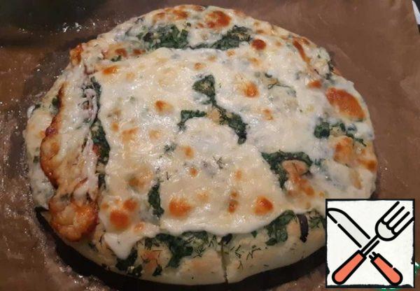 Green Focaccia with Mozzarella Recipe