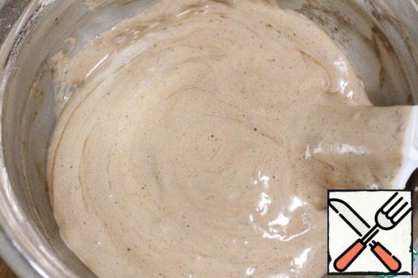 Stir with a spatula.