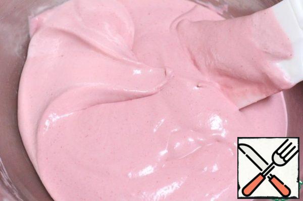 Stir until a uniform color is obtained.