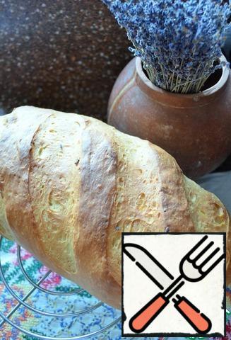 Bake at 200 degrees for 10 minutes, then 30 minutes at 180,
to a dry splinter. Leave the bread to cool on a wire rack, under a linen towel.
