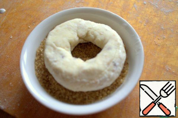 Dip in sugar.