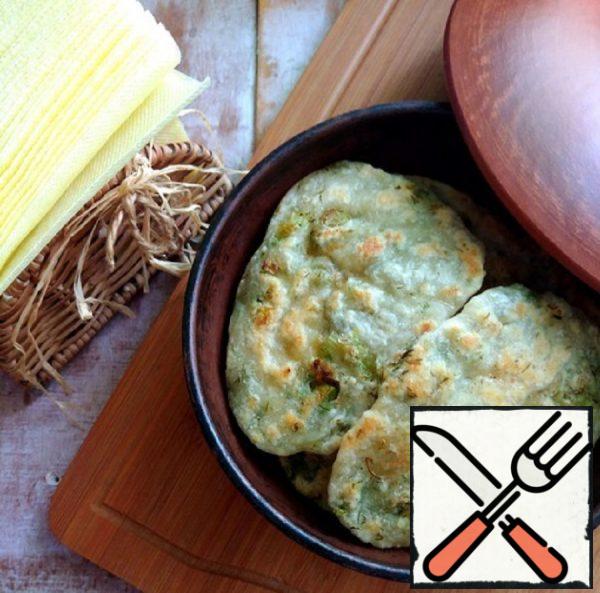 Simple Tortillas with Herbs in a Frying Pan Recipe