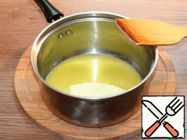 As soon as the butter melts,...