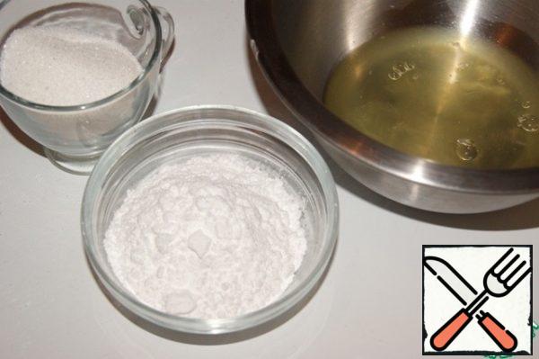 The amount of protein, sugar and powder should always be equal.
Proteins should be at room temperature and preferably aged (those that have been in the refrigerator for several days)