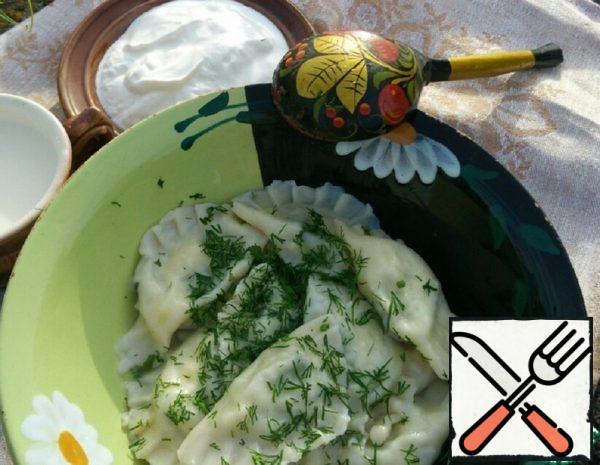 Dumplings with Cottage Cheese and Dill Recipe
