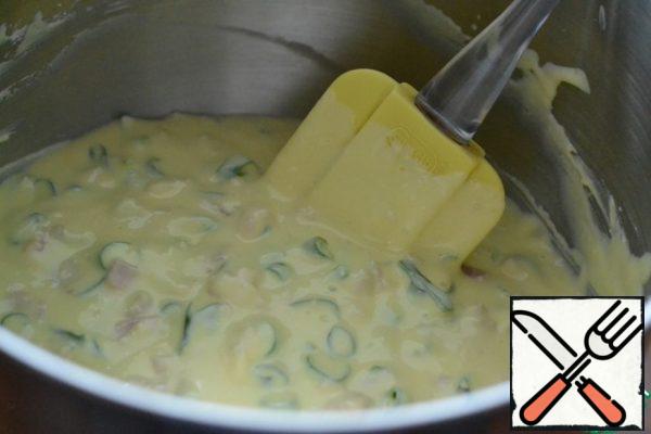 Mix everything well with a spatula.