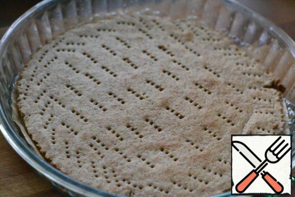 Bake the base for the cheesecake in a preheated oven at 180*C 
10-12 minutes.