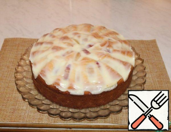 Cottage Cheese-Cream Cake with Nectarines Recipe