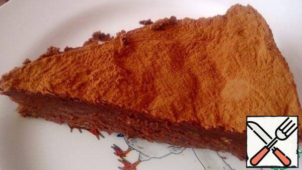Cut with a hot knife. Bon appetit.