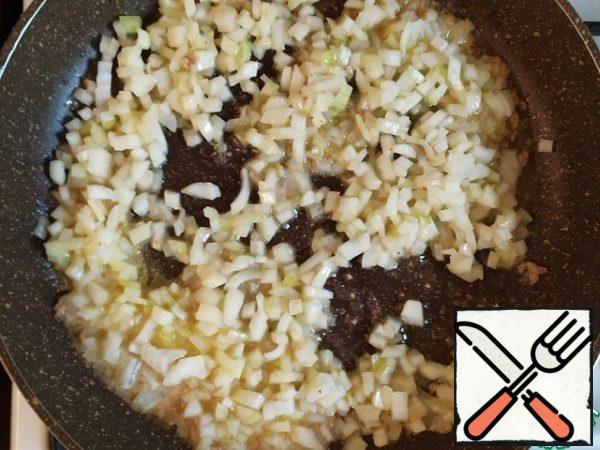 Fry the onion for about 5 minutes.