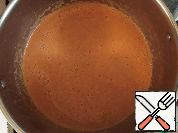 Grind the sauce in a blender until smooth.