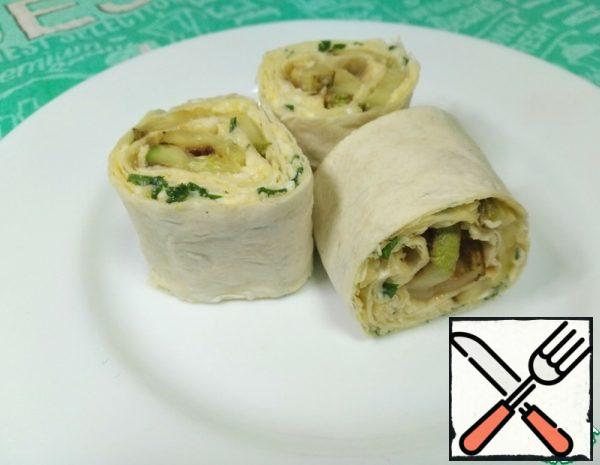 Appetizer with Zucchini in Pita Bread Recipe