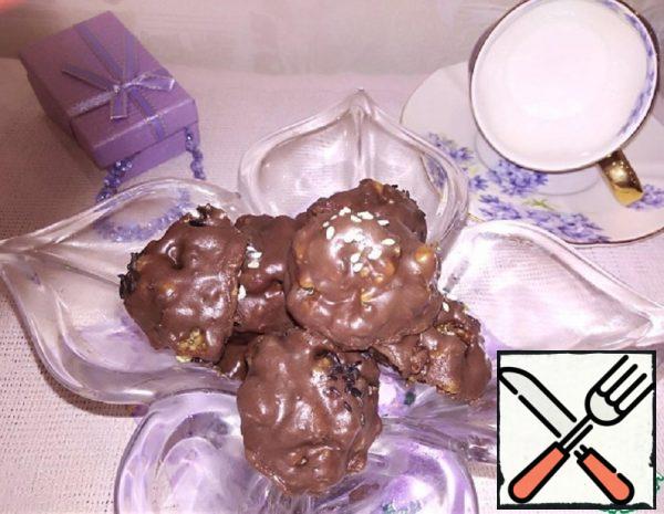 Walnut with Dried Fruit in Chocolate Recipe