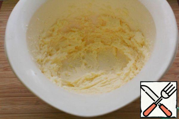 Whisk the butter with powdered sugar.
