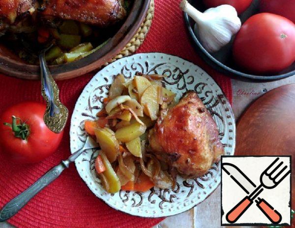 Chicken Thighs with Vegetables and Turnips Recipe