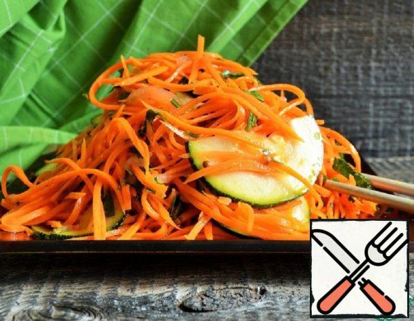 Carrots with Zucchini in Korean Recipe