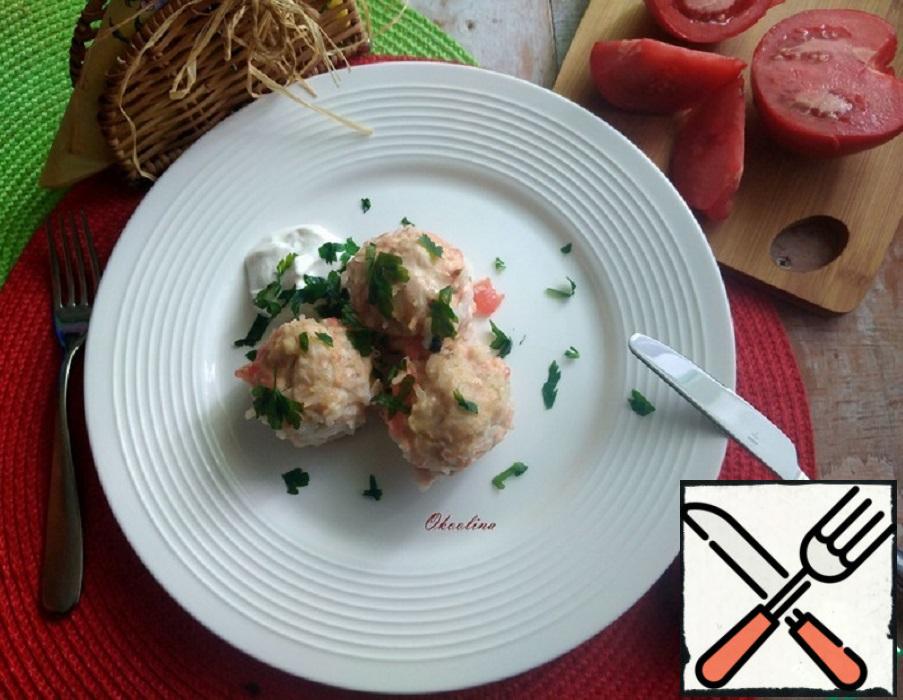 Diet Chicken baked Meatballs Recipe with Pictures Step by Step - Food