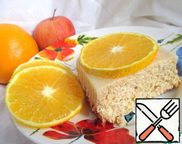 Allow to cool in the form. Don't touch the hot one, or it'll fall apart. Remove from the mold, turning it over on a plate. It is better to let it stabilize longer, for example, let it stand overnight in the refrigerator. Cut the cooled casserole and serve.