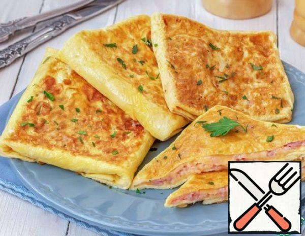 Egg Envelopes with Ham and Cheese Recipe