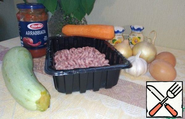 First, prepare all the ingredients.